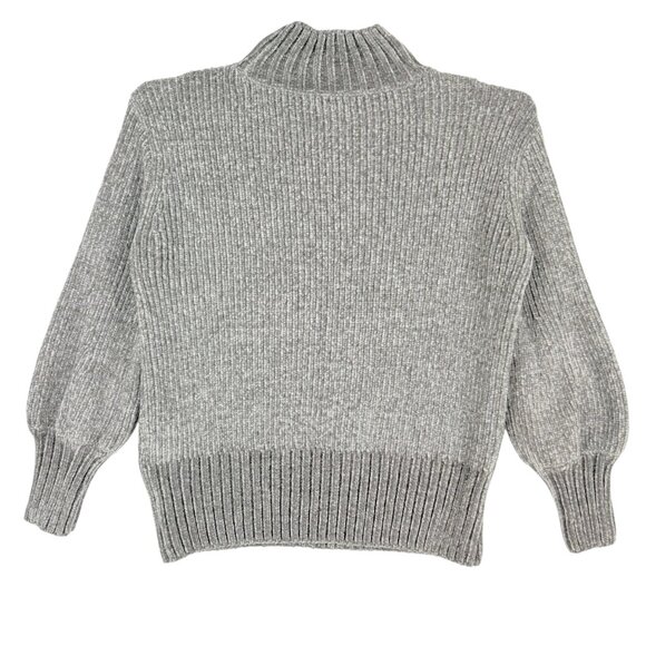 Cynthia Rowley Women's Pullover Ribbed Gray Turtleneck Sweater Size Small - Picture 2 of 10
